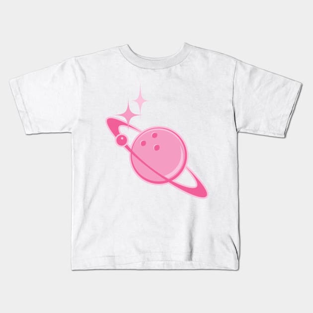 Cute Stellar Bowling Kids T-Shirt by SWON Design